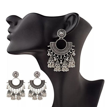 Women Gypsy Indian Exaggeration Stud Earrings