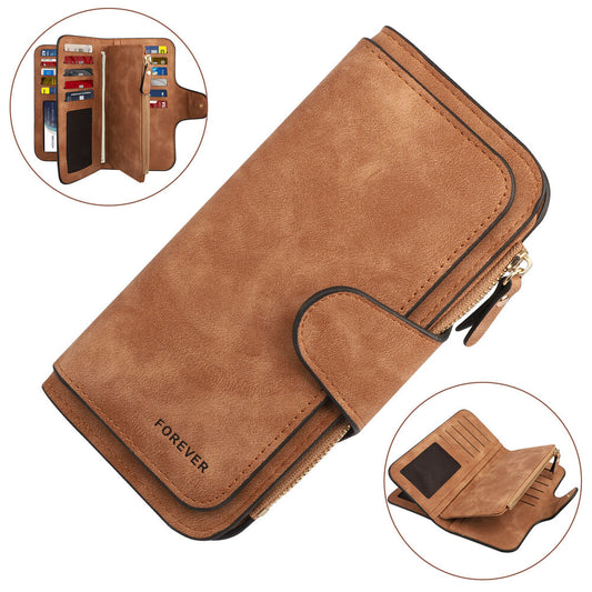 Women Lady Soft Leather Wallet