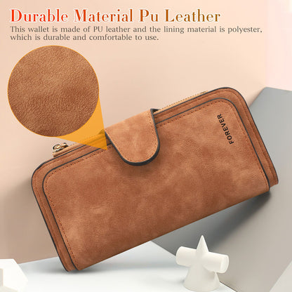 Women Lady Soft Leather Wallet