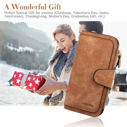 Women Lady Soft Leather Wallet