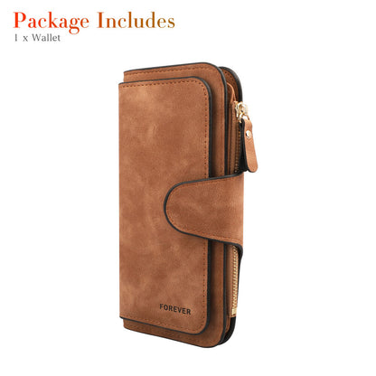 Women Lady Soft Leather Wallet