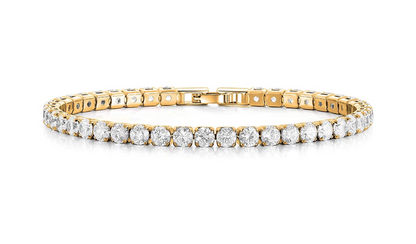 Women's 18k White Gold Plated Tennis Bracelet