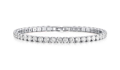 18k White Gold Plated Bracelet