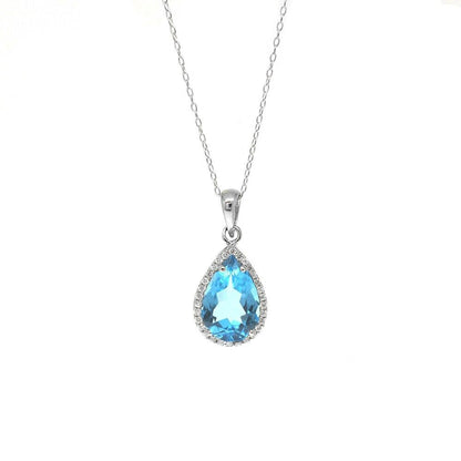 Women's 925 Sterling Cut Pendant Necklace