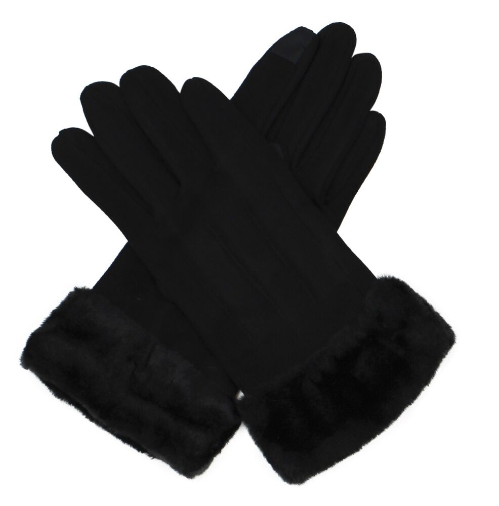 Women's Winter Warm Texting Touch Screen Winter Suede Gloves