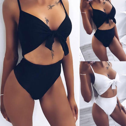 Womens One-Piece Swimsuit Bandage Bikini Push-up Padded Bathing Suit Swimwear