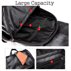 Womens PU Leather Backpack