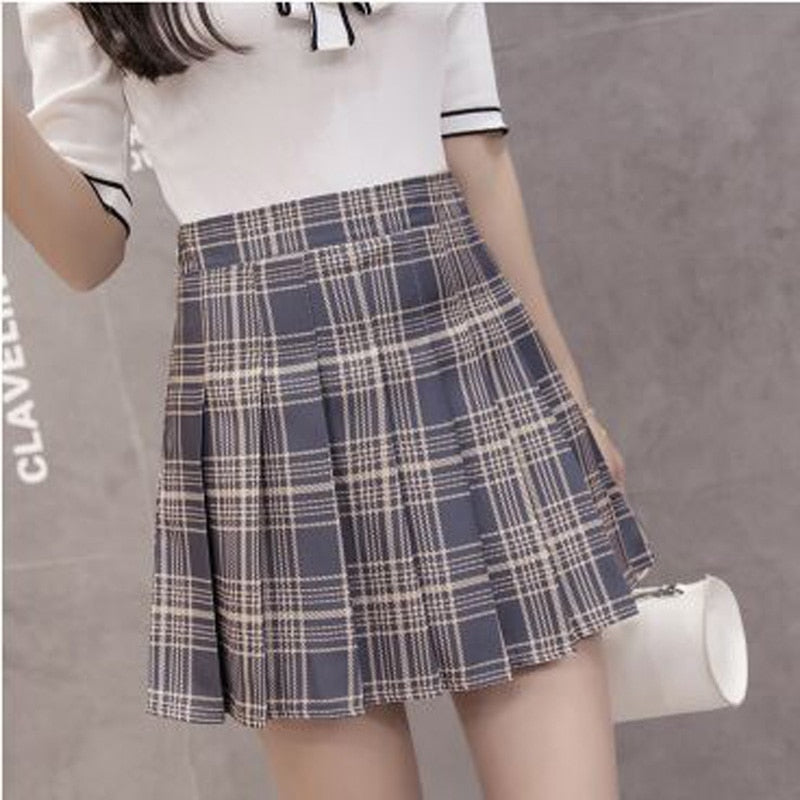 Cosplay plaid skirt