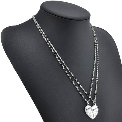 ZN Popular Mother and Daughter Heart necklace women Love "Mom" Necklace Mother's Day Gifts For Mother