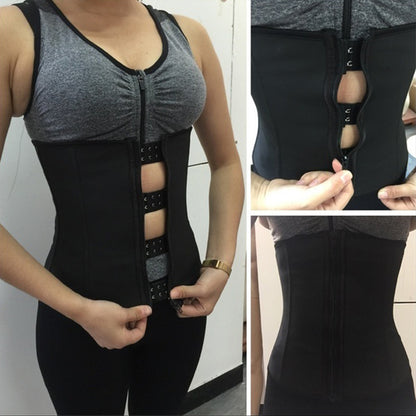 Zipper and Hook Double Control Body Shaper Slimming Waist Trainer Cincher Postpartum Belt Tummy Abdomen Girdle Shapewear S-4XL