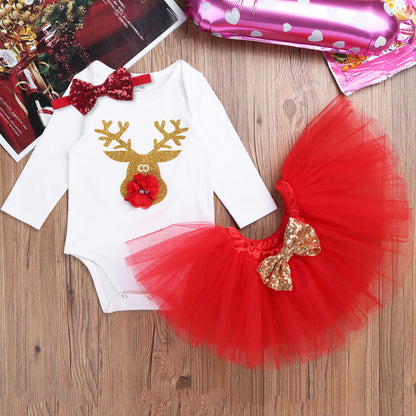 Baby Girls first Christmas outfits