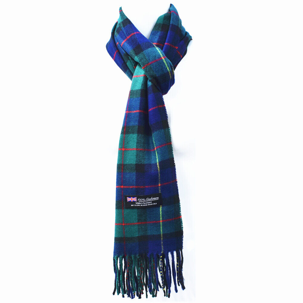 Winter Warm 100% Cashmere Plaid Scarf