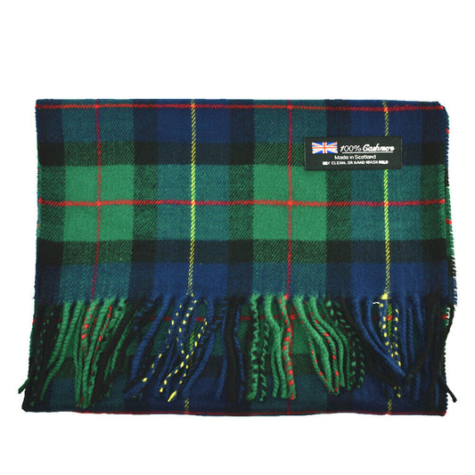 Winter Warm 100% Cashmere Plaid Scarf