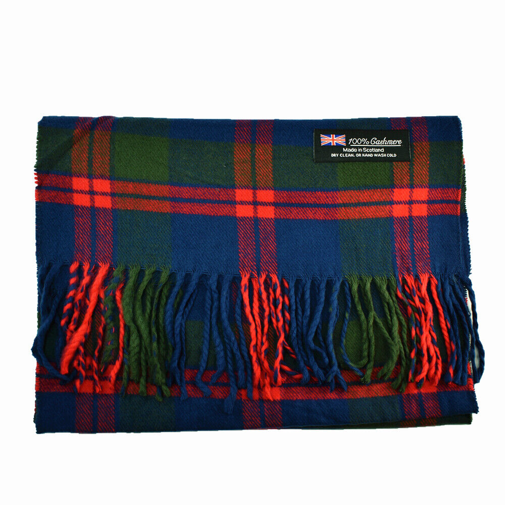 Winter Warm 100% Cashmere Plaid Scarf