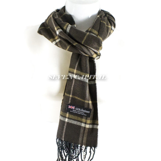 Solid Plaid Wool SCOTLAND Pashmina