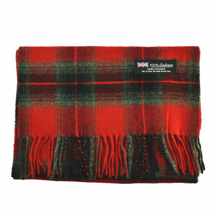 Winter Unisex 100% Cashmere Plaid Stripe Scarf