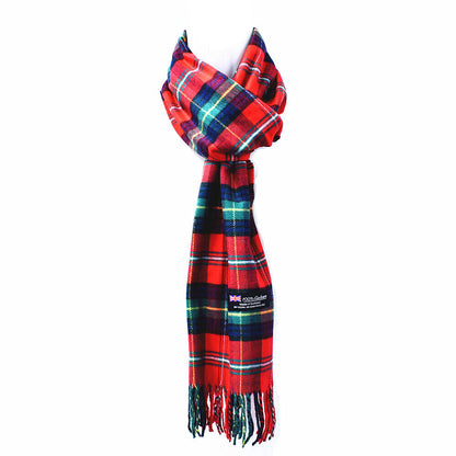 Winter Unisex 100% Cashmere Plaid Stripe Scarf