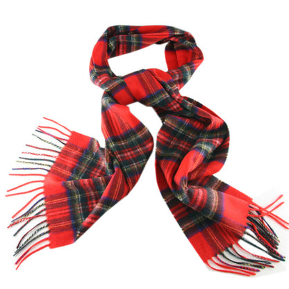 Cashmere Plaid Scarf High Quality Scotland Made Wool Scarves