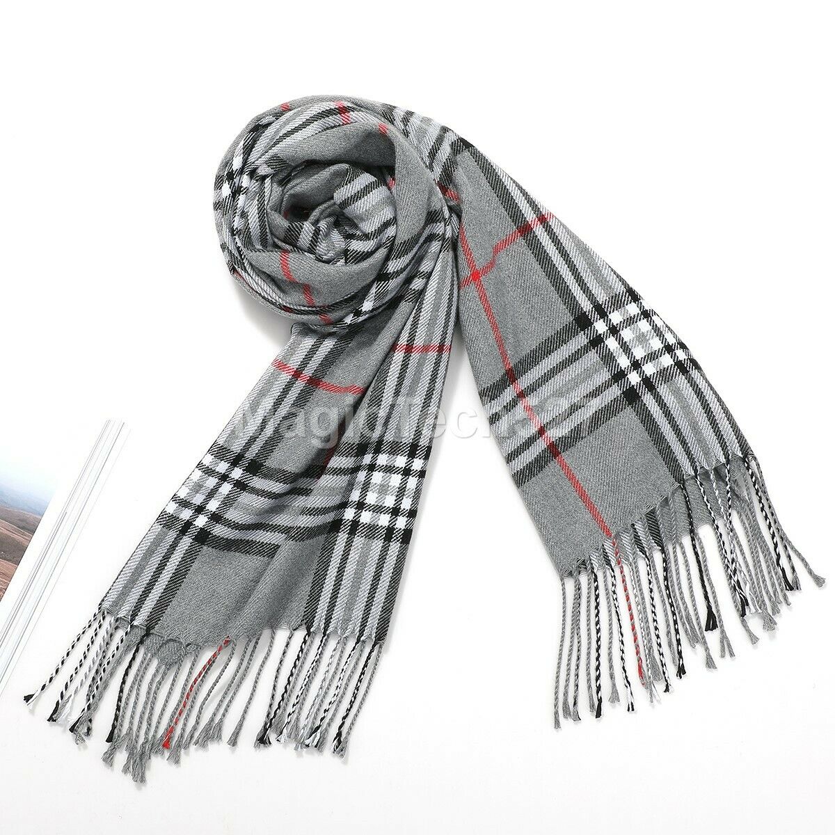 CASHMERE Scarf Plaid Wool