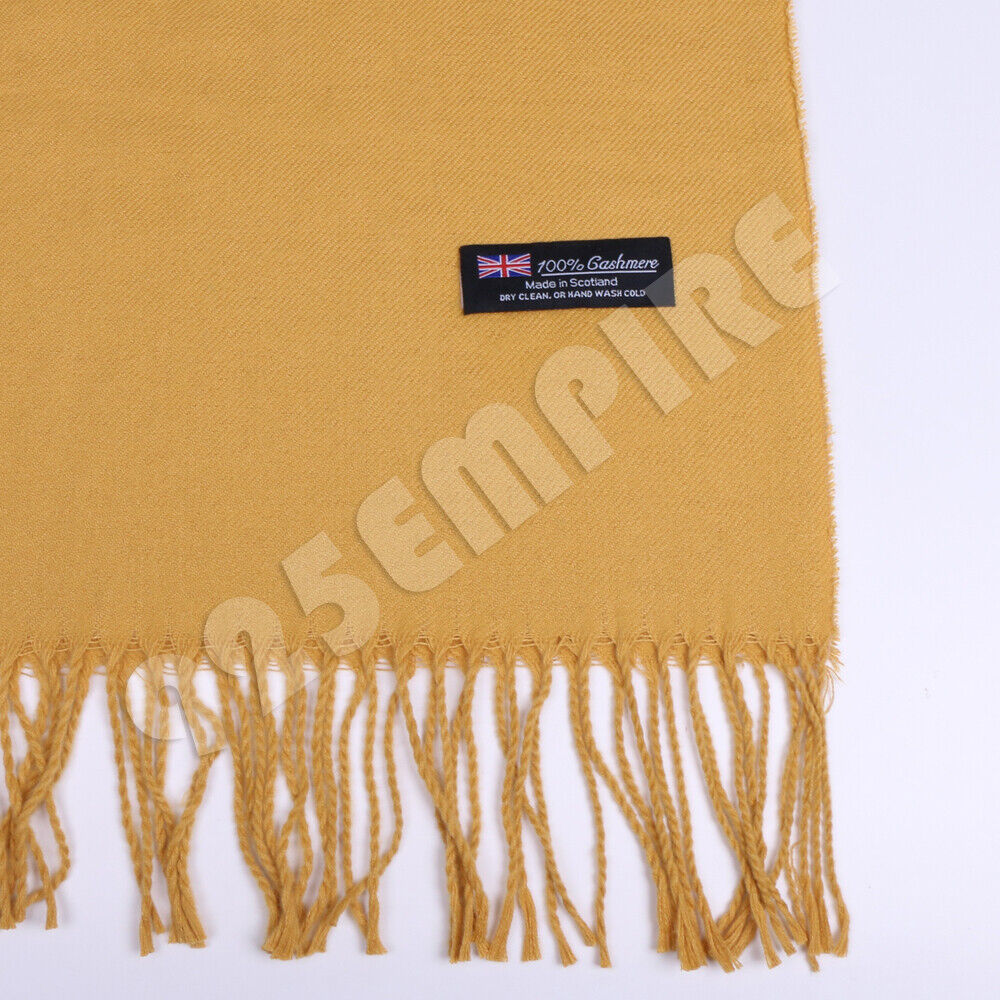 Warm PLAIN solid Wool SCOTLAND Winter Scarves