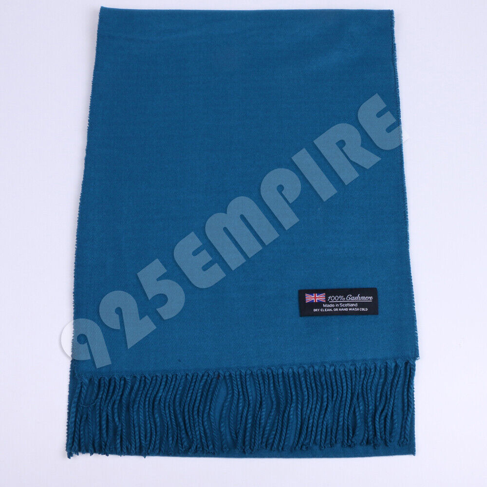 Warm PLAIN solid Wool SCOTLAND Winter Scarves