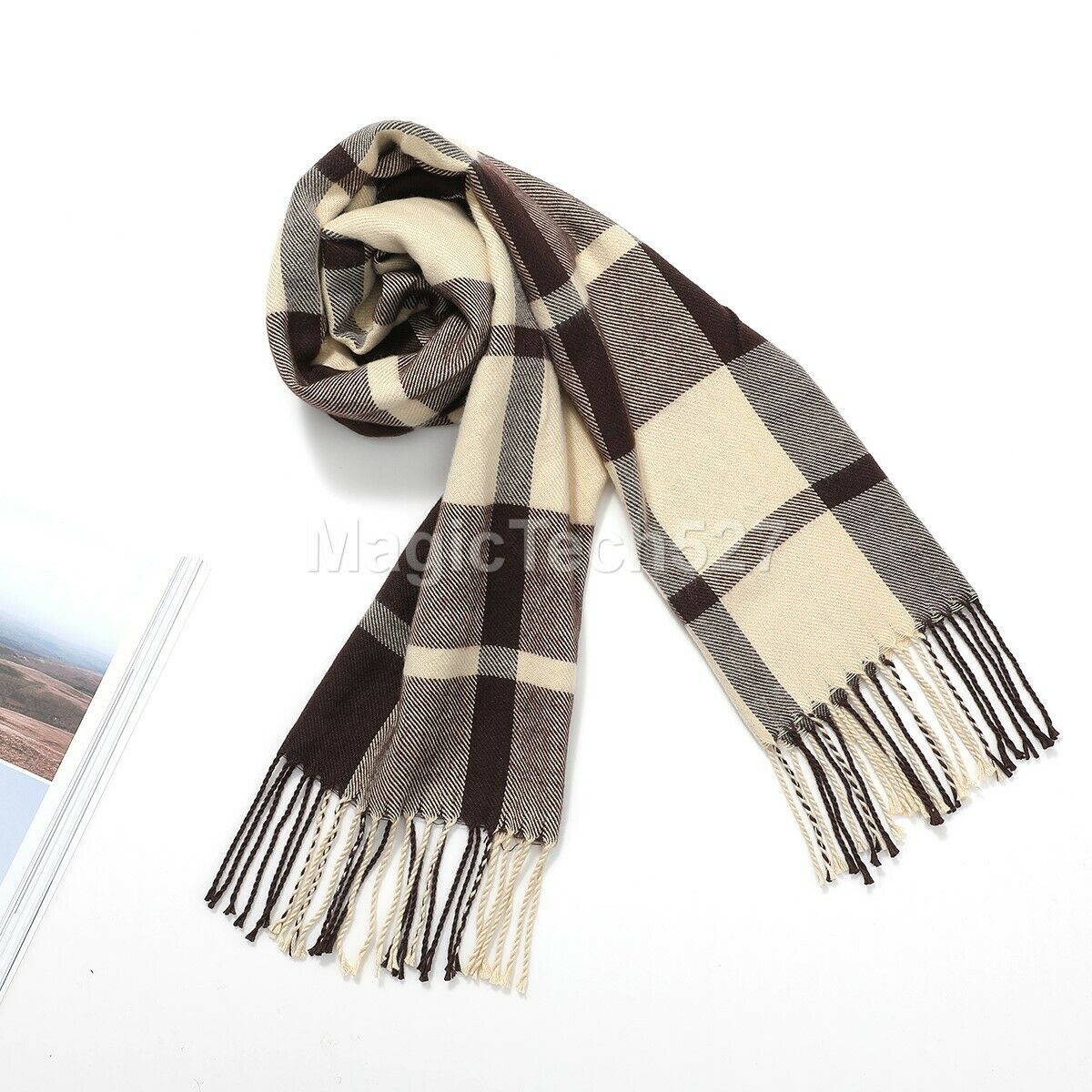 CASHMERE Scarf Plaid Wool