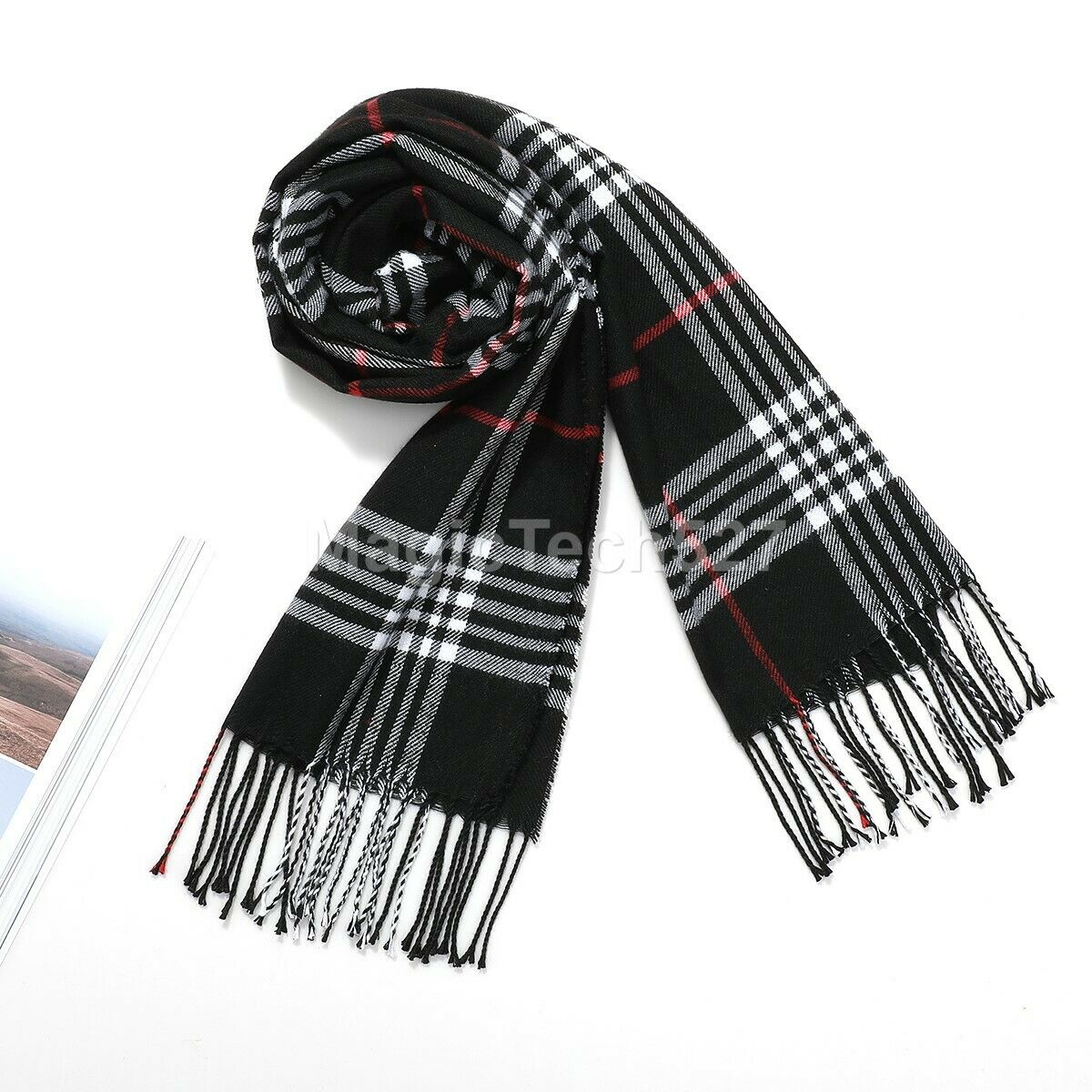 CASHMERE Scarf Plaid Wool