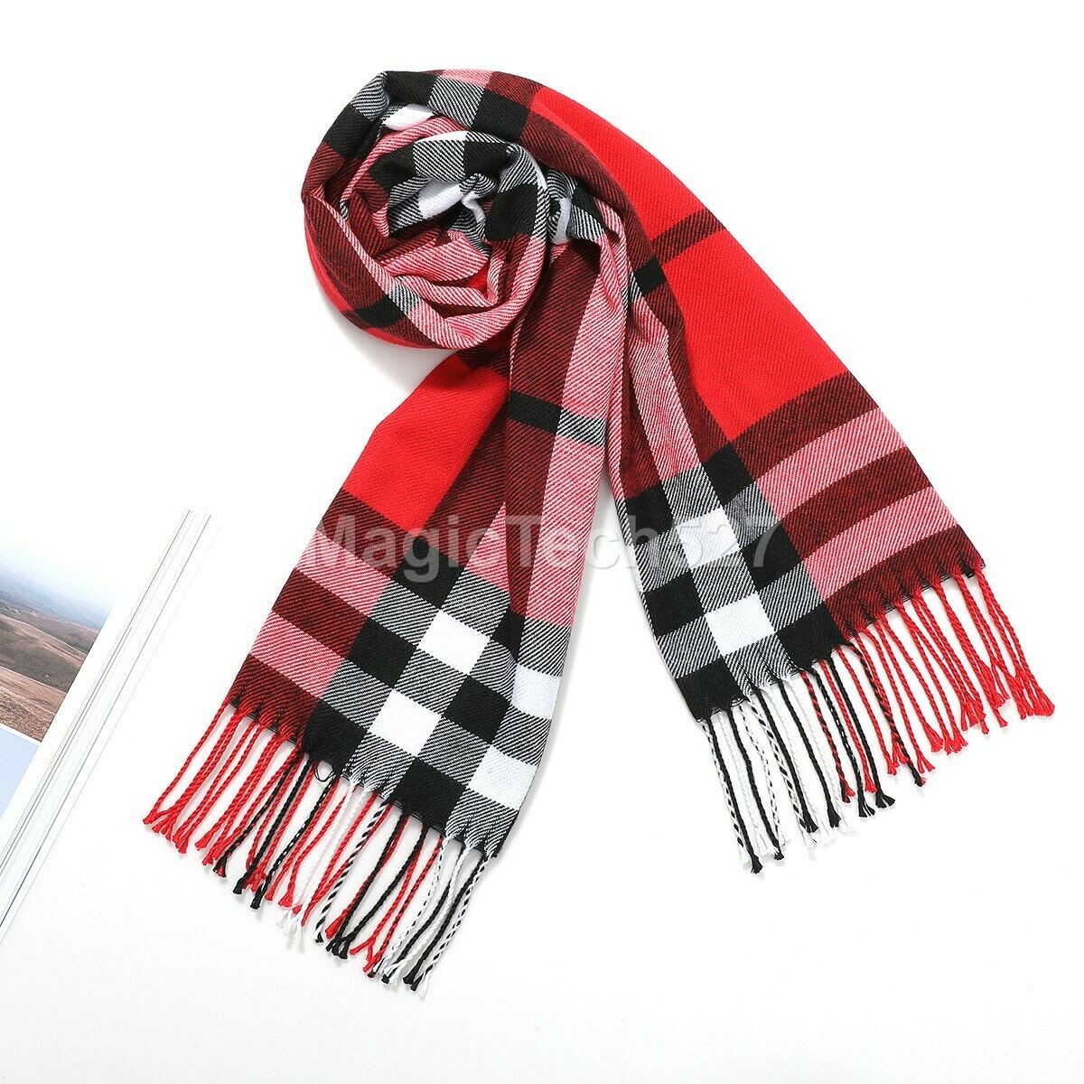 CASHMERE Scarf Plaid Wool