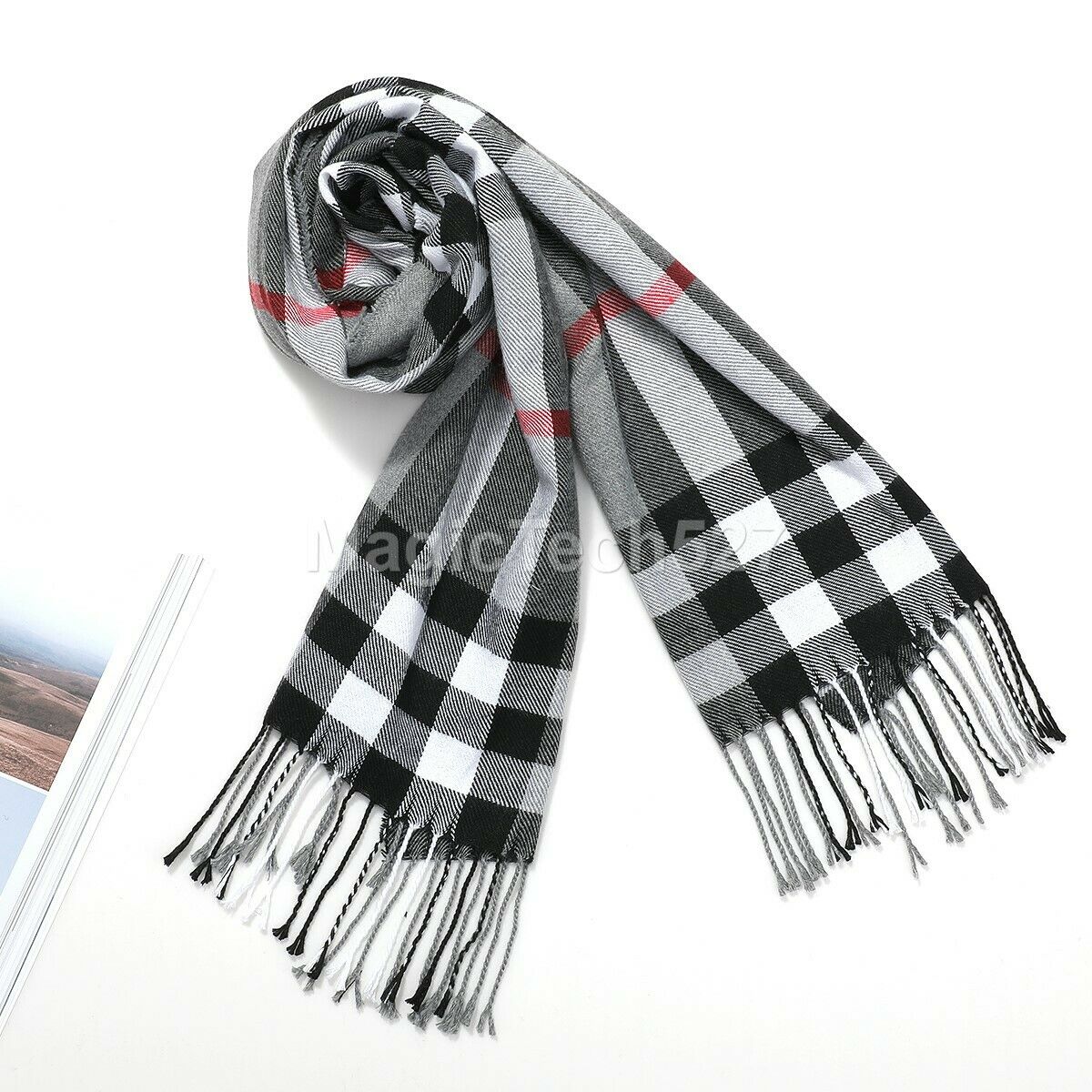 CASHMERE Scarf Plaid Wool