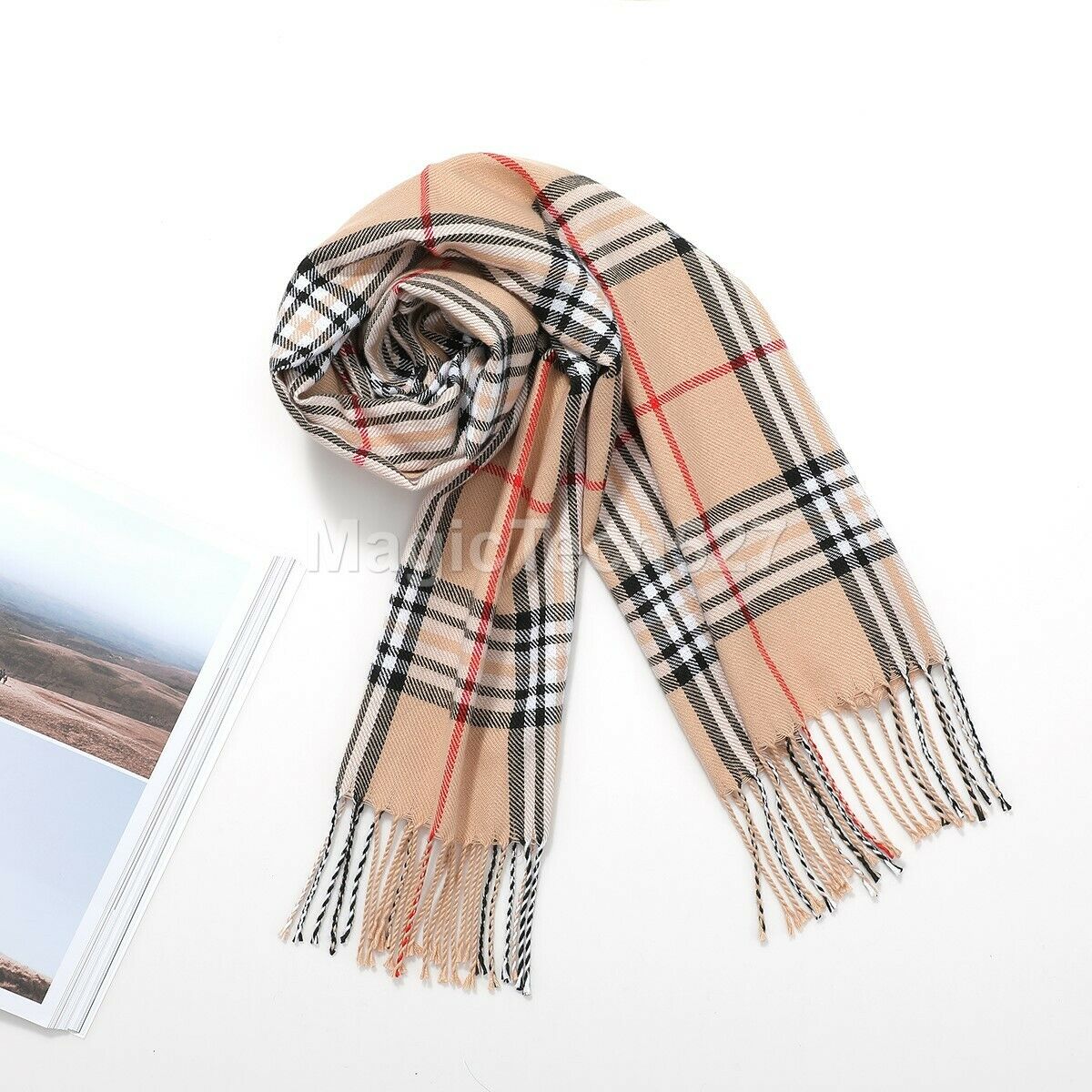 CASHMERE Scarf Plaid Wool