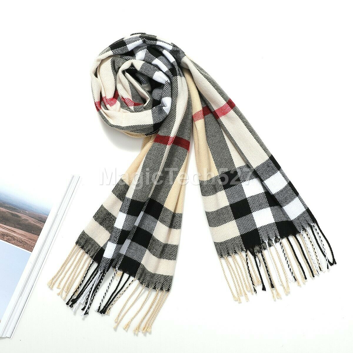 CASHMERE Scarf Plaid Wool