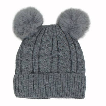 Beanies Women with Double Pom Pom, Winter Hats