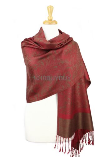 Pashmina Paisley Silky Scarf Shawl Wrap