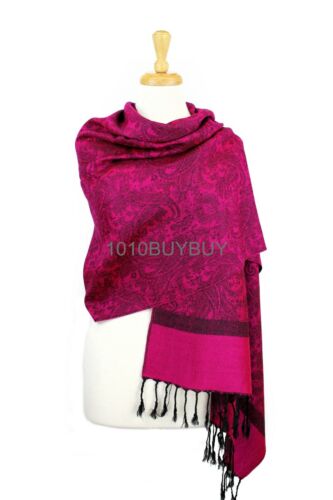 Pashmina Paisley Silky Scarf Shawl Wrap