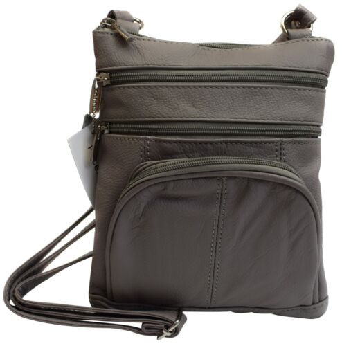 Leather Shoulder Bag Multi Pockets