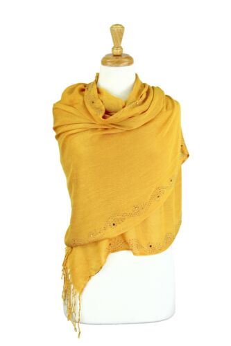 Rhinestone Shawls and Wraps Shiny Scarf