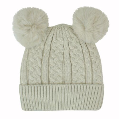 Beanies Women with Double Pom Pom, Winter Hats