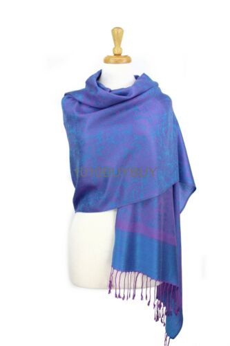 Pashmina Paisley Silky Scarf Shawl Wrap