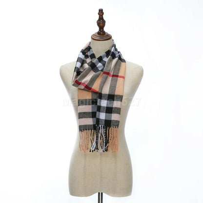 CASHMERE Scarf Plaid Wool