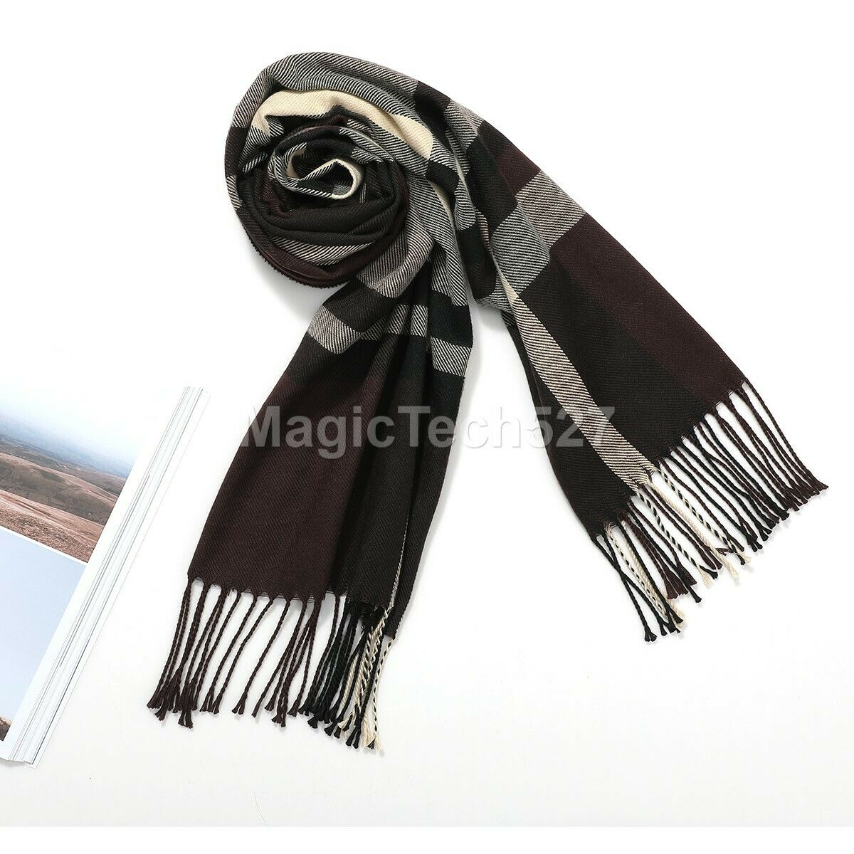 CASHMERE Scarf Plaid Wool