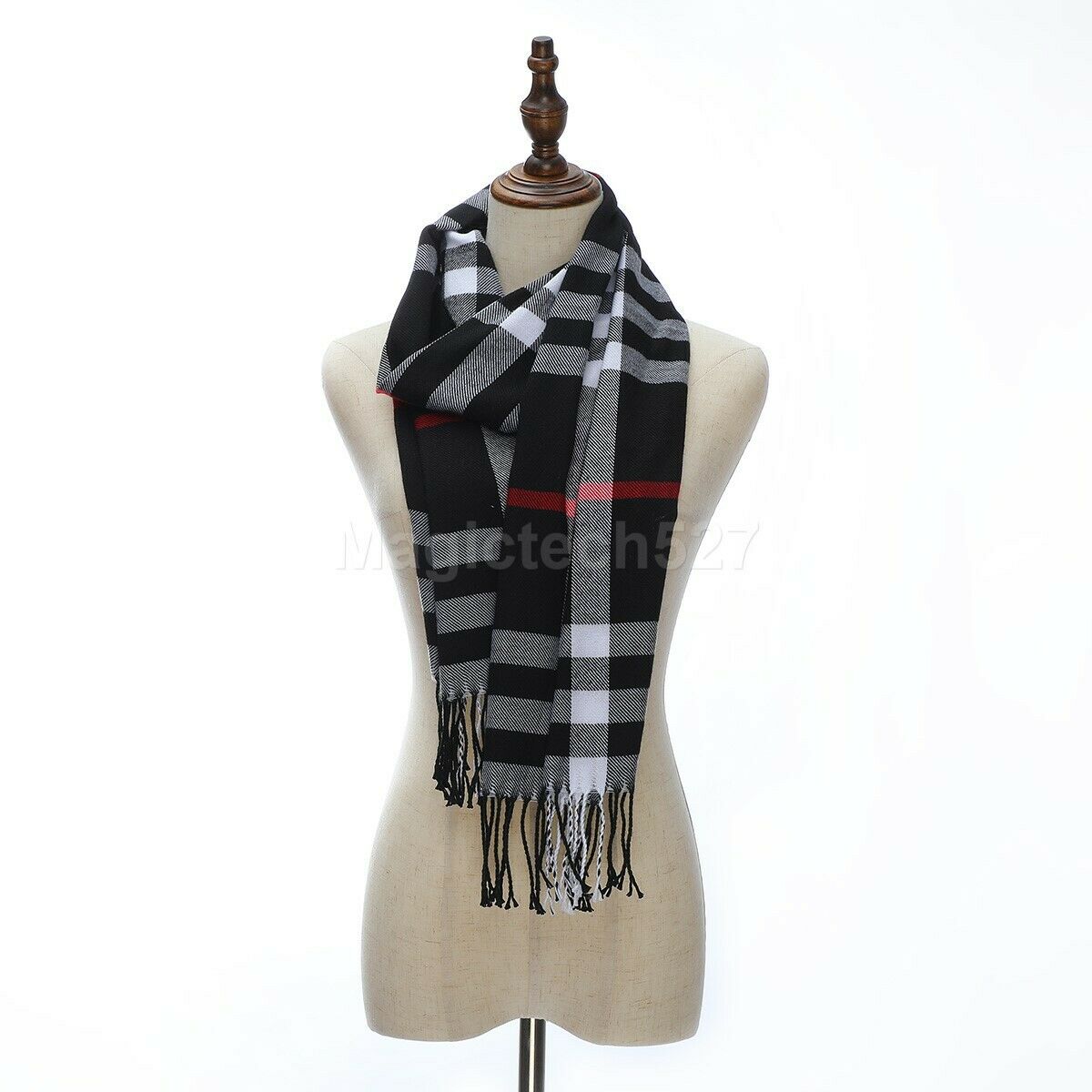 CASHMERE Scarf Plaid Wool