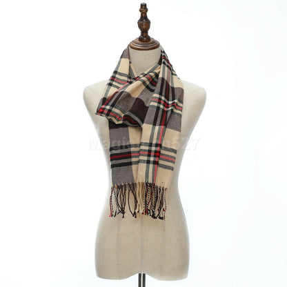 CASHMERE Scarf Plaid Wool