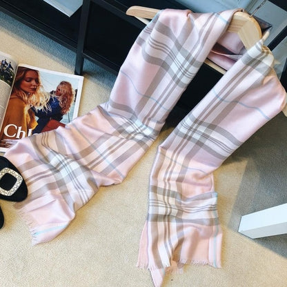 Plaid Cashmere Scarves