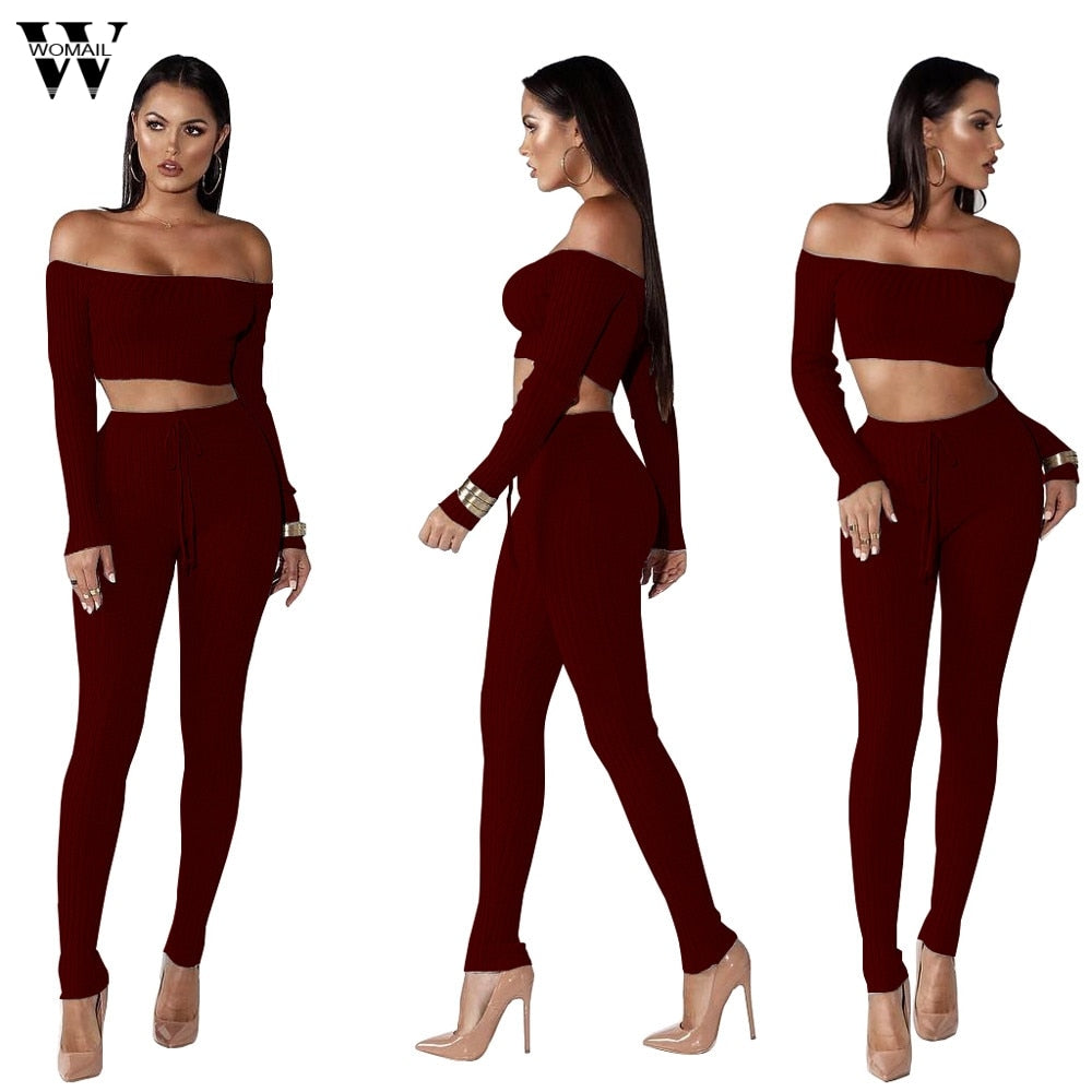 women sets clothes 2 piece Set Casual set tracksuit women crop top and pants womens outfits women sets clothes  9.4