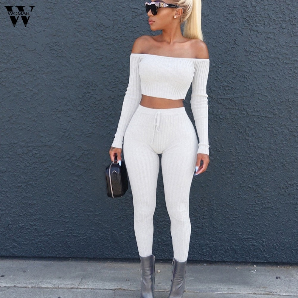 women sets clothes 2 piece Set Casual set tracksuit women crop top and pants womens outfits women sets clothes  9.4